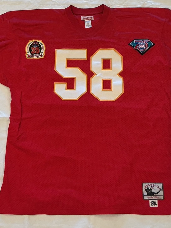 Mitchell & Ness Other - Derrick Thomas Kansas City Chief Red #58 Throwback Jersey
